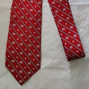 Vineyard Vines Flag Stripe 100% Silk Tie